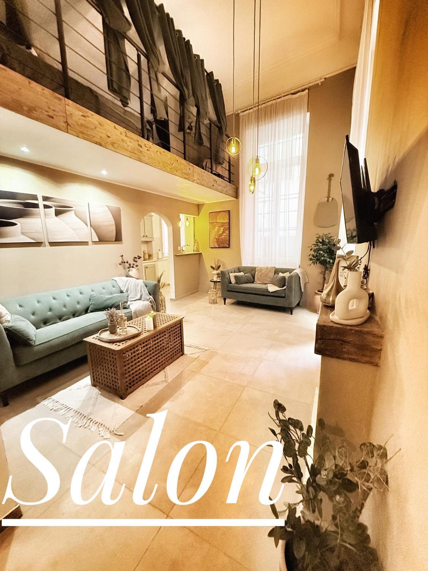 Spacious Loft, Duplex, Old Town, 3 Bedrooms - Easy Check-In Niza Exterior foto